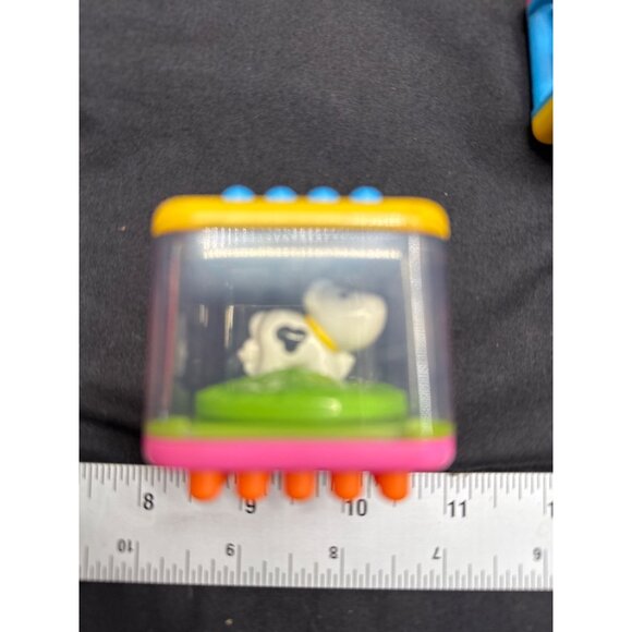 Fisher-Price Baby Peek A Boo Activity Blocks Set Of 3 With Animal Characters & S - Picture 3 of 5